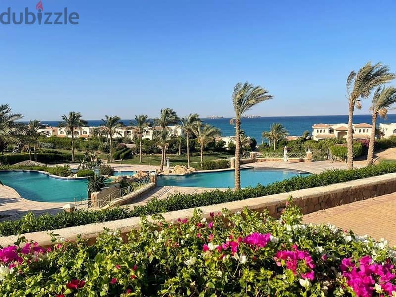 down payment of 950,000 chalets for sale in La Vista Ain Sokhna - a very distinctive panoramic view - : ground floor + private gar 7