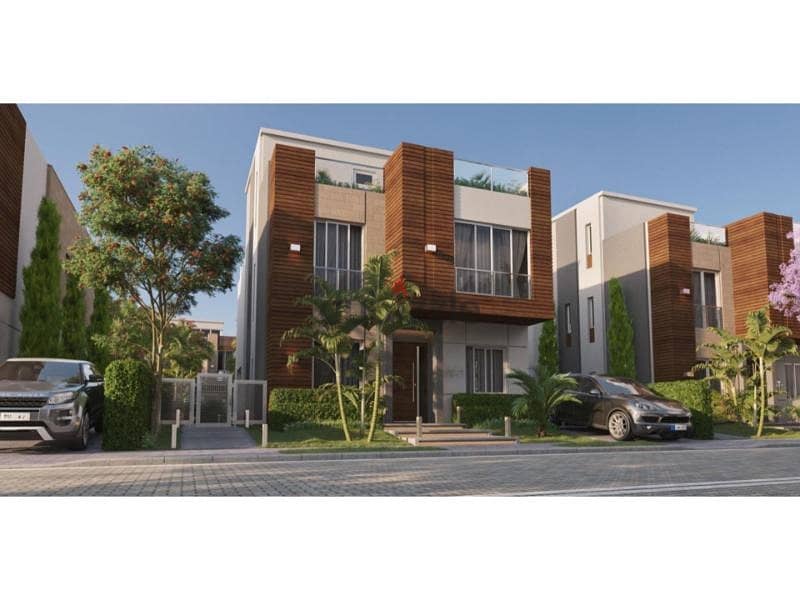 Standalone 303 sqm delivery after one year, at the best price, view of the landscape, in Azzar 2 Compound, Fifth Settlement 2