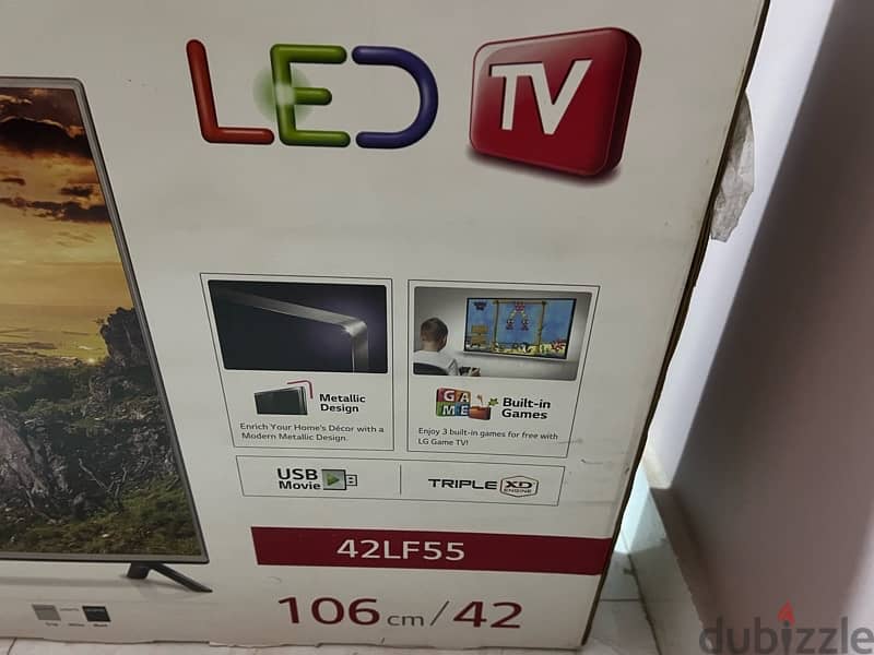 LG LED TV Screen, 42” شاشة تليفزيون إل جي ليد ٤٢ بوصة 1