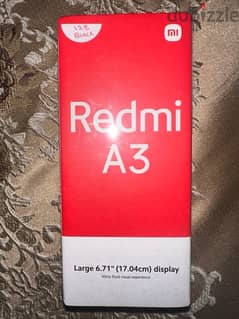 Redmi A3 جديد متبرشم مساحه 128  رامات 4