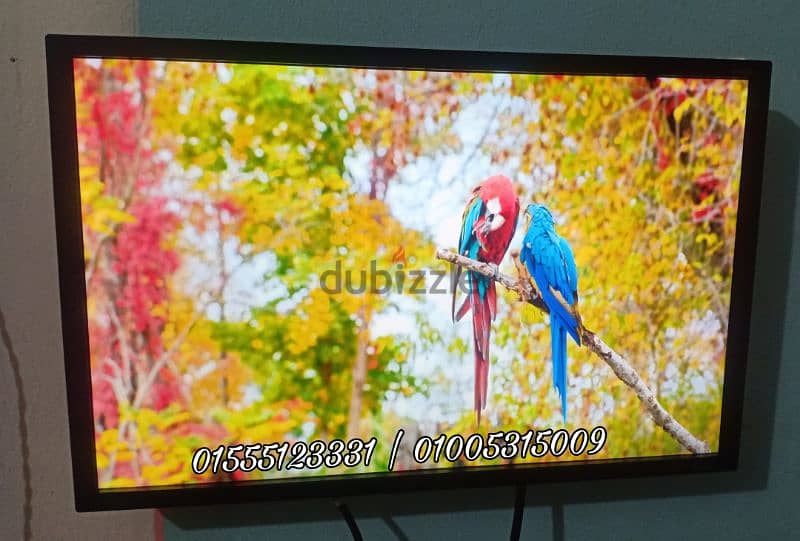 شاشة 24 بوصة أصلية LED FHD IPS بالكرتونة والضمان معاها رسيفر HD هدية 8