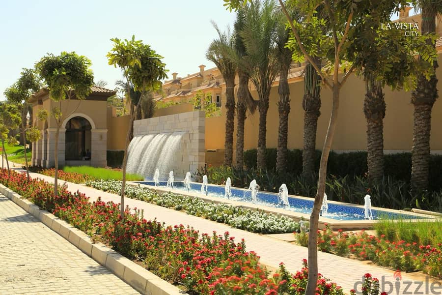 Standalone villa next to the American University in El Patio Town la Vista Compound in Fifth Settlement 5