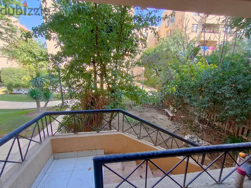 Available apartment for ownership in Al-Rehab City, ground floor lovers, with an unbroken garden 4