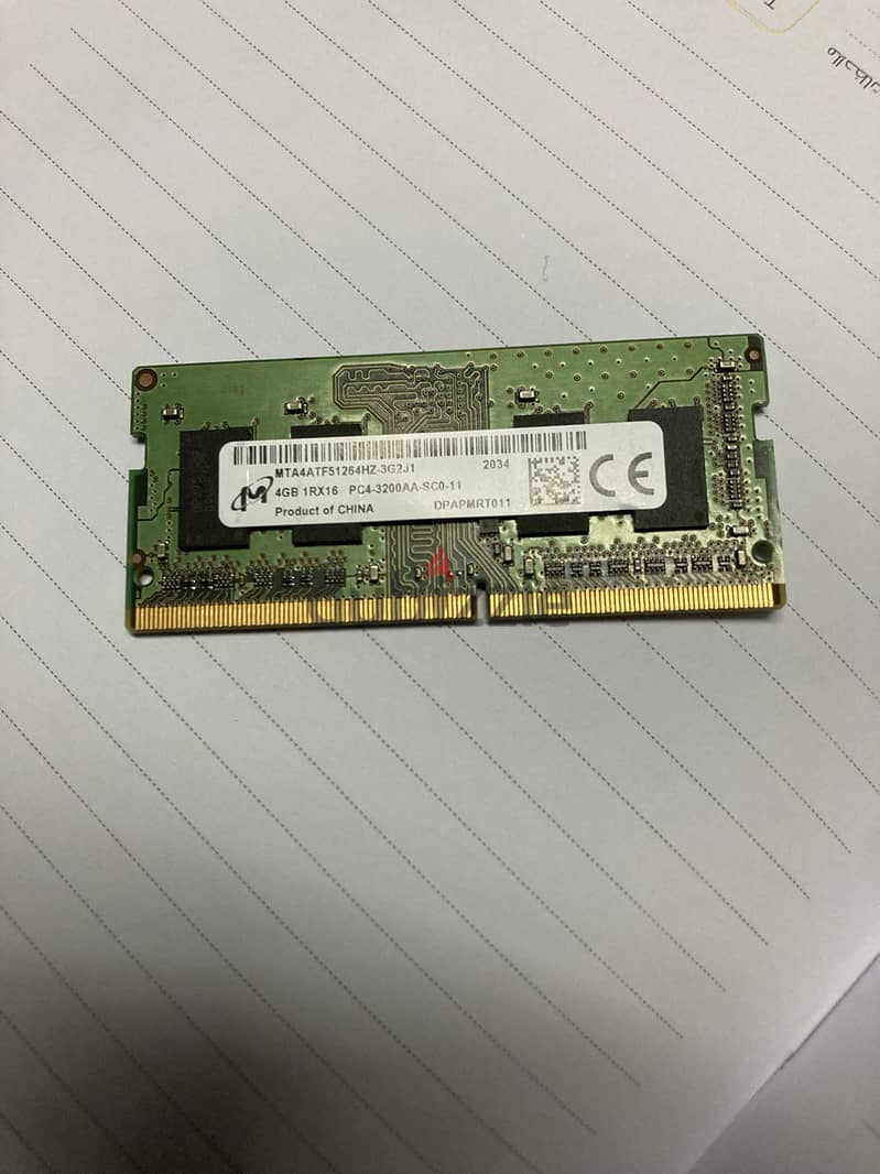 4 giga Ram DDR4 1