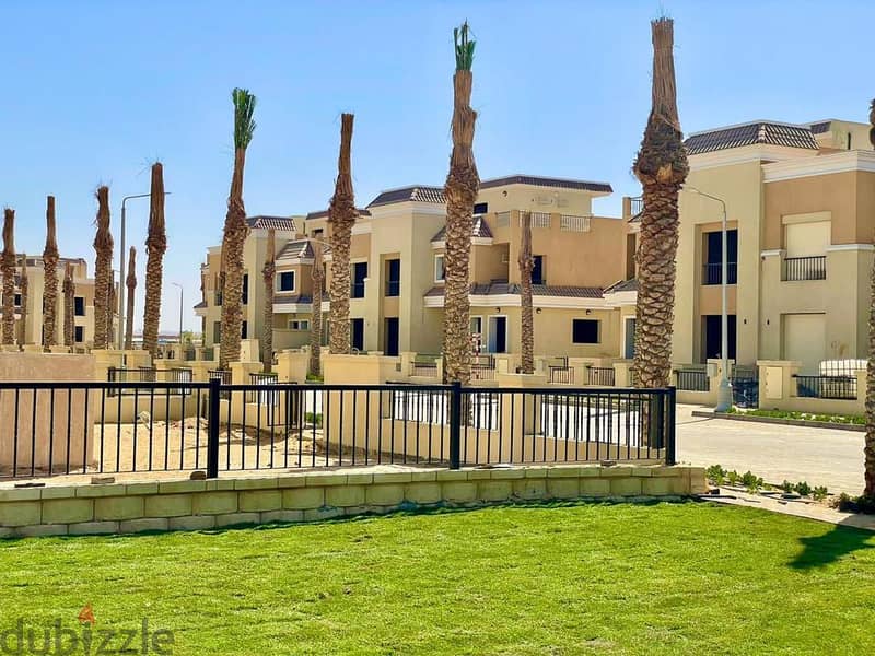 Independent villa for sale in Sarai, New Cairo, in the best location inside the compound, with a fantastic view on the largest landscape and lake 3