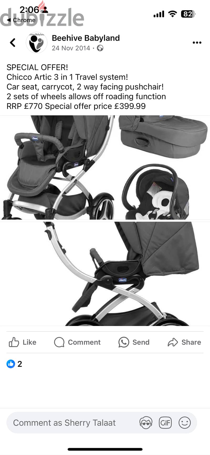 Chicco artic stroller 2
