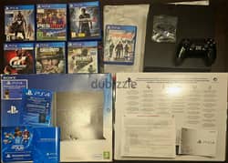 USED PS4 Fat 500 GB + 1  PRO Controller + 7 CD GAMES + NEW HEADSET