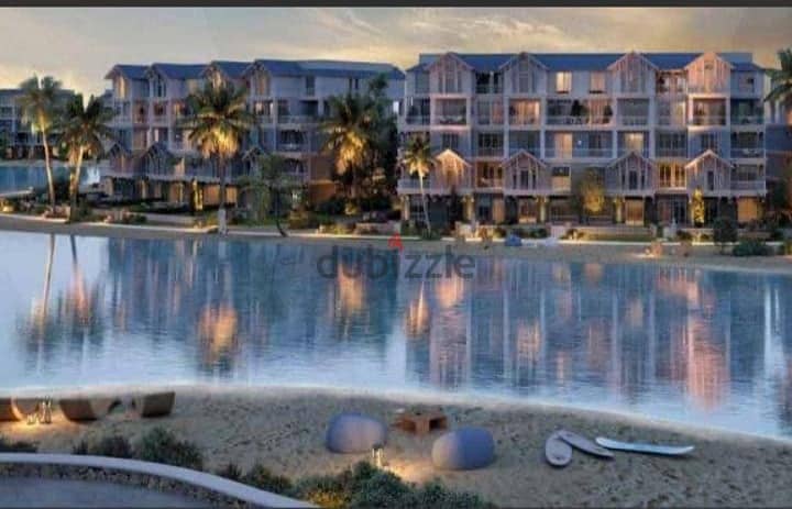 At the launch price, a resale apartment for sale, view directly on the lagoon, in Aleva Mountain View Compound, Mostaqbal City, in installments. 1