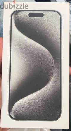 New iPhone 15 pro, white titanium, 128GB