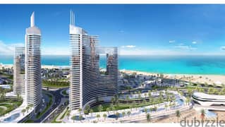 Stuido 70m for sale in Alamein tower fully finished ابراج العالمين