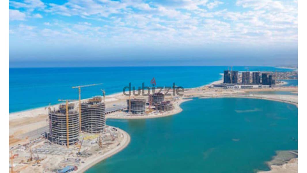 Stuido 70m for sale in Alamein tower fully finished ابراج العالمين 4