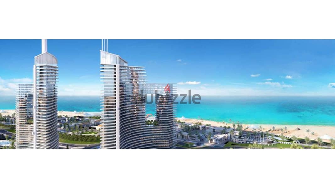 Stuido 70m for sale in Alamein tower fully finished ابراج العالمين 5