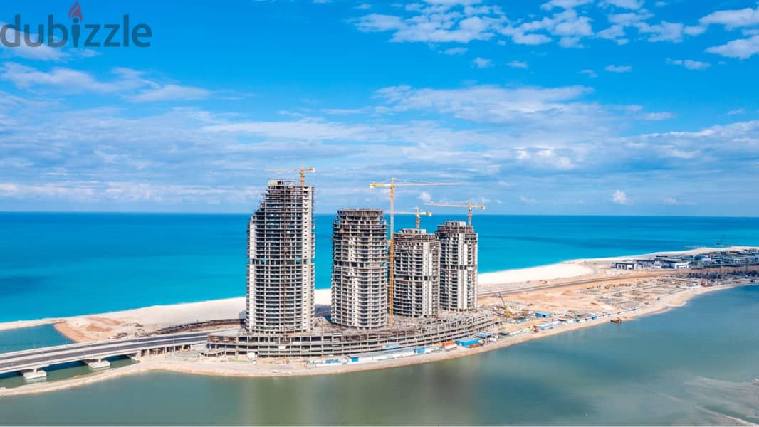 Stuido 70m for sale in Alamein tower fully finished ابراج العالمين 8