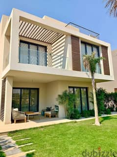 ( ready to move ) twin house villa 338m for sale in Palm Hills Compound in Fifth Settlement