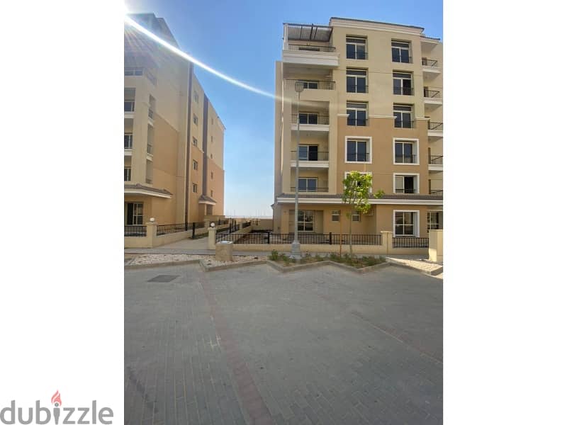 128 sqm apartment, ready to move, inprime view in sarai  compound mostkbal city 3