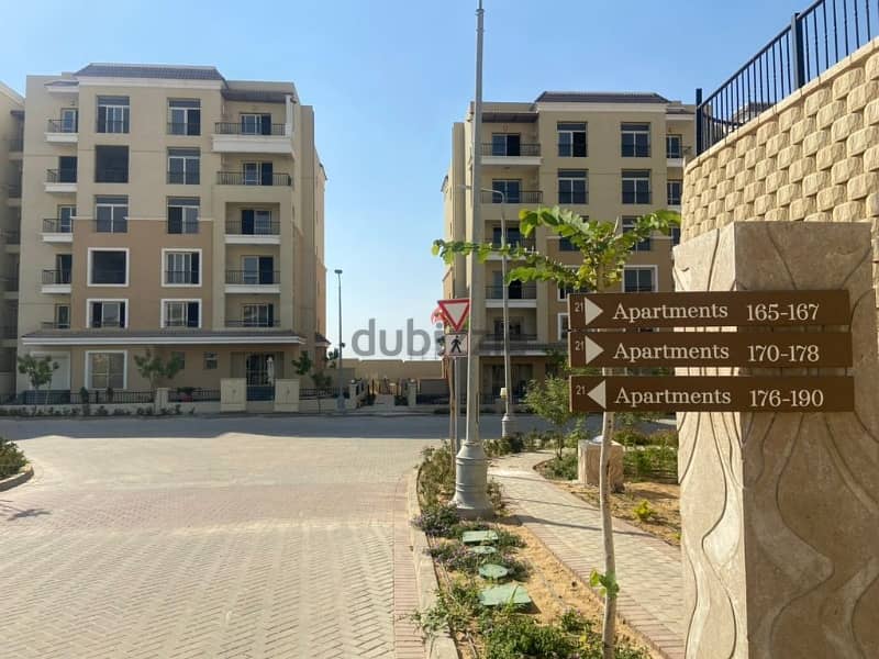 128 sqm apartment, ready to move, inprime view in sarai  compound mostkbal city 4