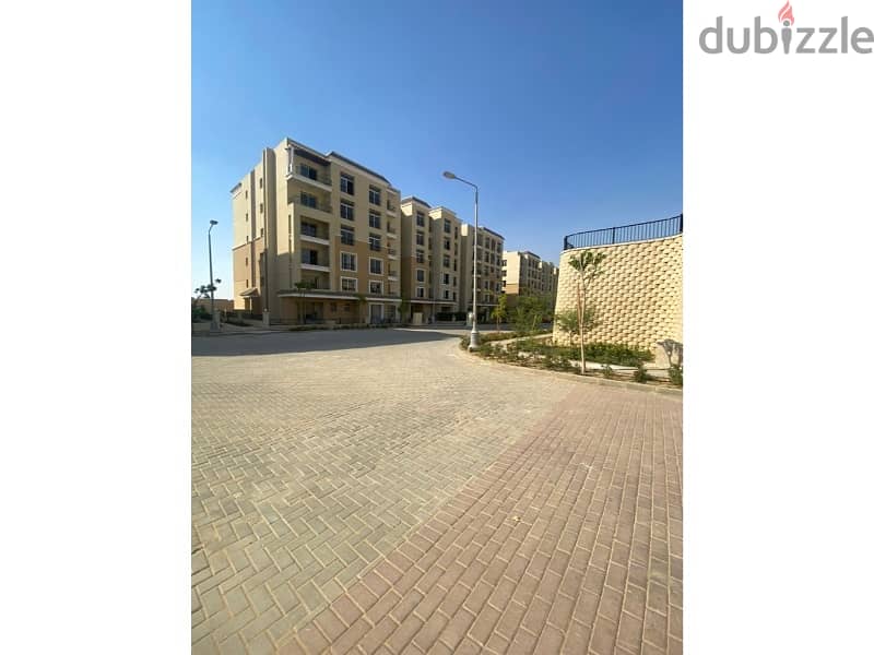 ready to move  apartment of 148 sqm, with down payment and installments, with a prime view in Sarai compound Mostakbal City 3
