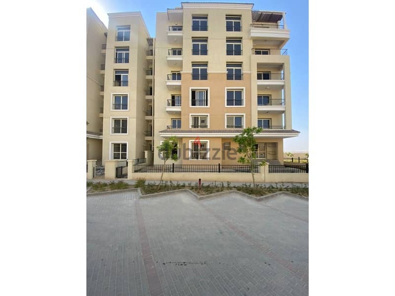 ready to move  apartment of 148 sqm, with down payment and installments, with a prime view in Sarai compound Mostakbal City 5