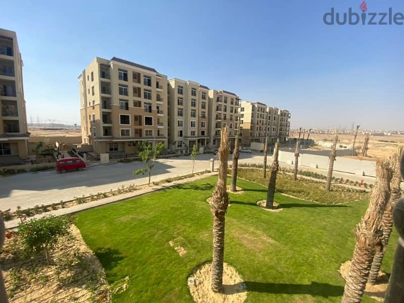ready to move  apartment of 148 sqm, with down payment and installments, with a prime view in Sarai compound Mostakbal City 6