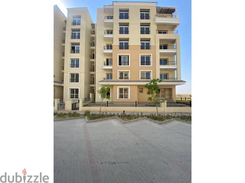 Apartment 105 sqm  with down payment and comfortable installments, prime view in Sarai Compound 4