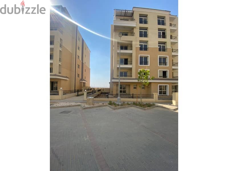 Apartment 105 sqm  with down payment and comfortable installments, prime view in Sarai Compound 7