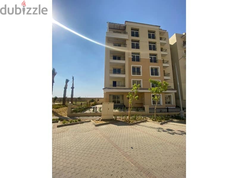 Apartment 105 sqm  with down payment and comfortable installments, prime view in Sarai Compound 9