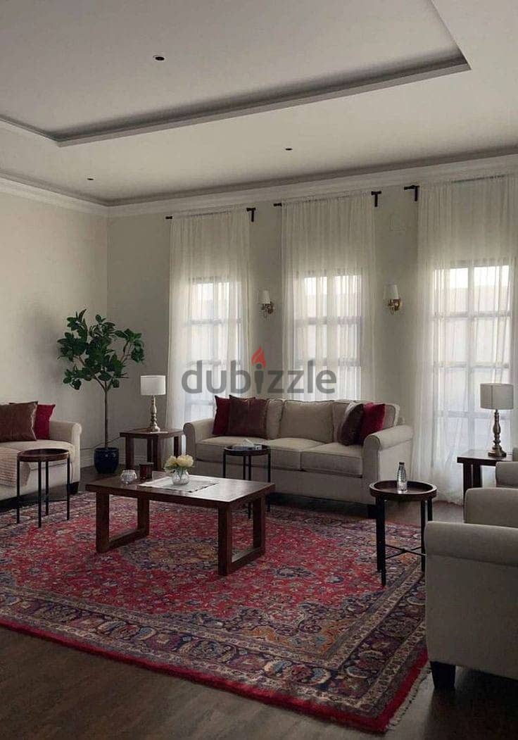 Apartment fully finished ( with installments ) minutes from AUC 8