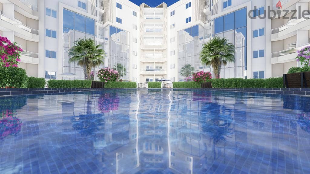 Own a finished penthouse with a private pool with air conditioners in the Fifth Settlement in Golden Square 4