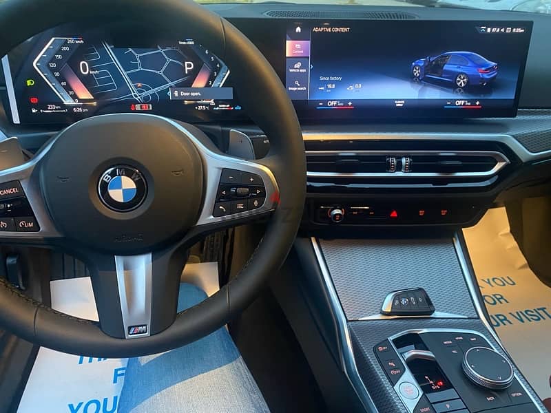 BMW 320 m sport blue red interior zero سعر محروق 1