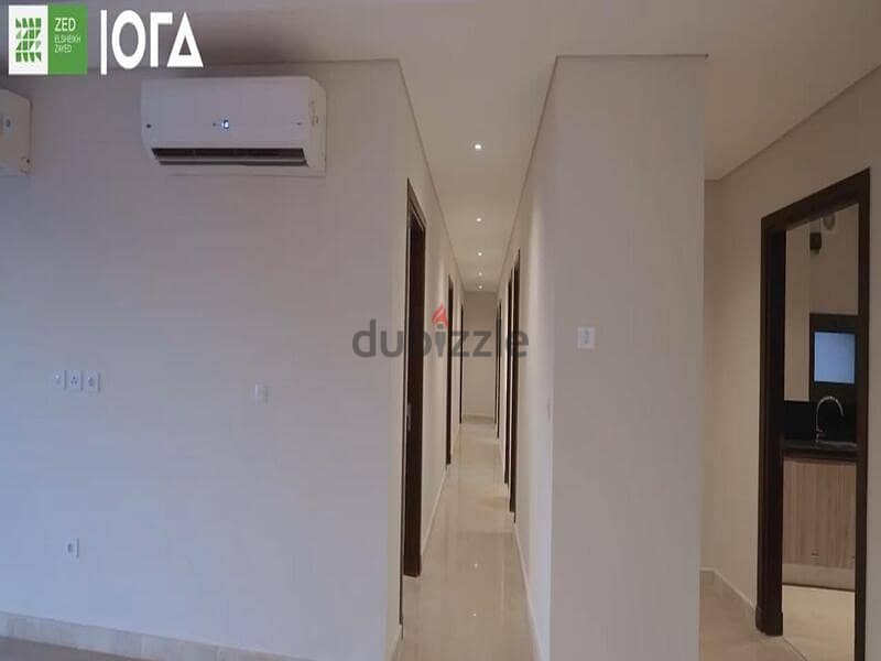 Apartment 224 sqm for rent, open view on the park, with air conditioners and kitchen in Zed 13