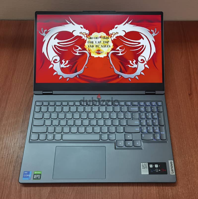 Lenovo Legion 5 RTX 3060 6gb 2k i7 12700H Gaming Laptop جيل 12 12
