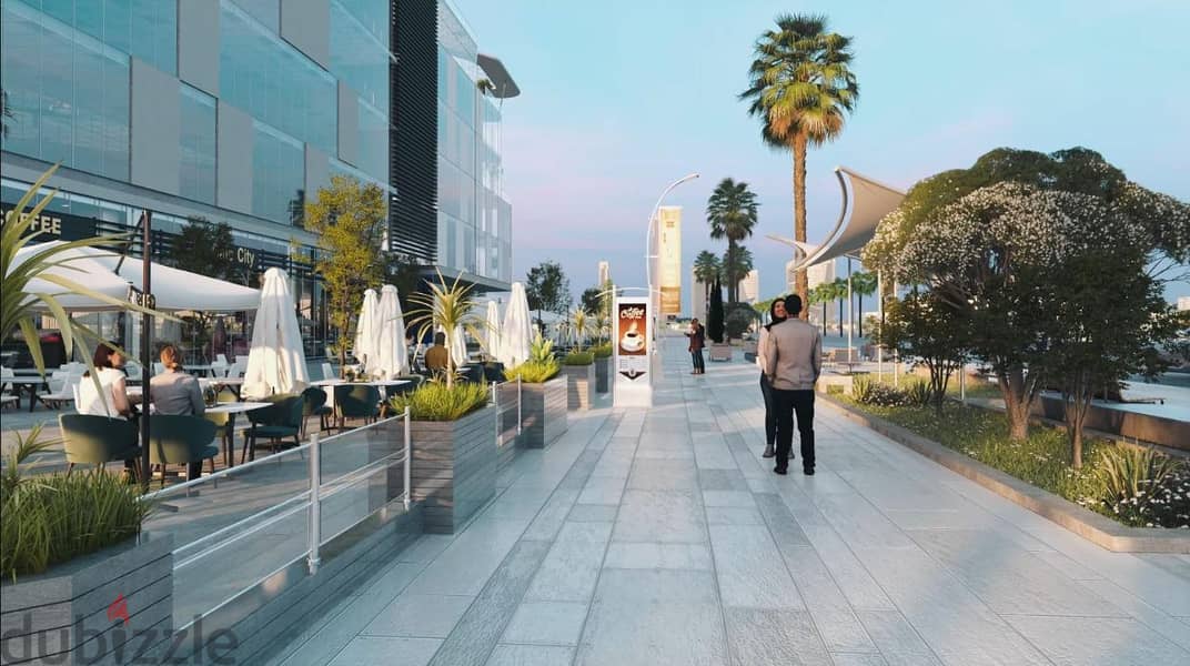 Contract for 4% and own a ground floor shop with a distinctive view at a discount of 18% in front of the Al Masaha Hotel and steps from the monorail 8