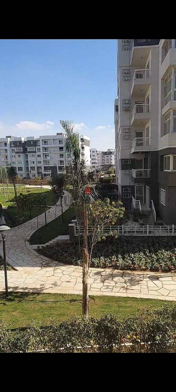 Apartment for rent B10 (Madinaty), on a wide garden, area 116 3
