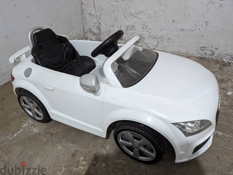 White Audi Electric Car 1