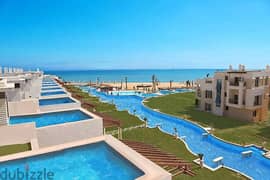 Full sea view penthouse, super luxurious finishing, in Blue Blue Village, Ain Sokhna, in installments