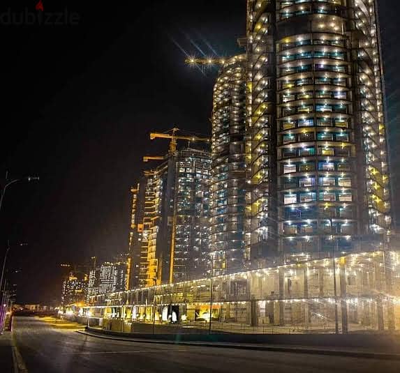Apartment ready to live, fully finished, with air conditioners, in New Alamein Towers, close receipt, area of ​​150 meters, alamin towers 8
