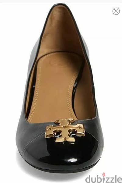 Tory Burch Wedge Heels Style: 61547 Gold tone Medallion / Round Toe 2