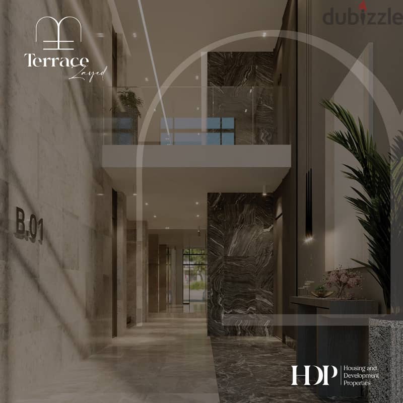 Duplex 260m for sale from the Housing and Development Bank (HDP) 30% discount in the heart of Sheikh Zayed next to Nile University Terrace Compound 8