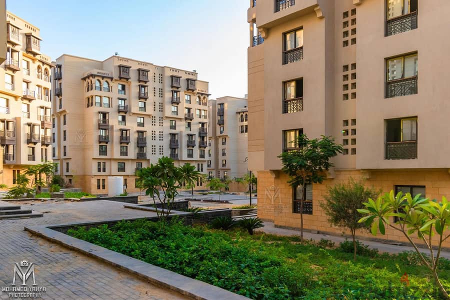 166 sqm apartment with immediate receipt in the heart of downtown Cairo, in front of Salah Salem Road, fully finished, New Fustat Compound, Arabesque 2