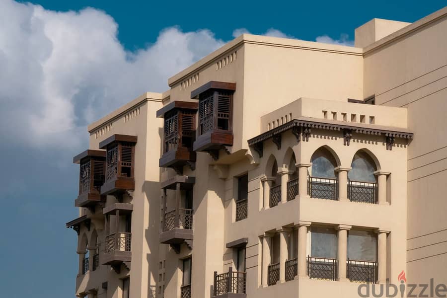 166 sqm apartment with immediate receipt in the heart of downtown Cairo, in front of Salah Salem Road, fully finished, New Fustat Compound, Arabesque 12