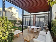IVilla for sale, fully finished with air conditioning + Private Garden very distinctive view in the heart of Al Tagamoa.