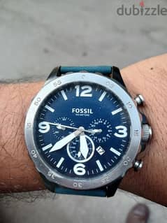 ساعة فوسيل fossil اوريجنال كرونجراف بعلبتها استعمال خفيف