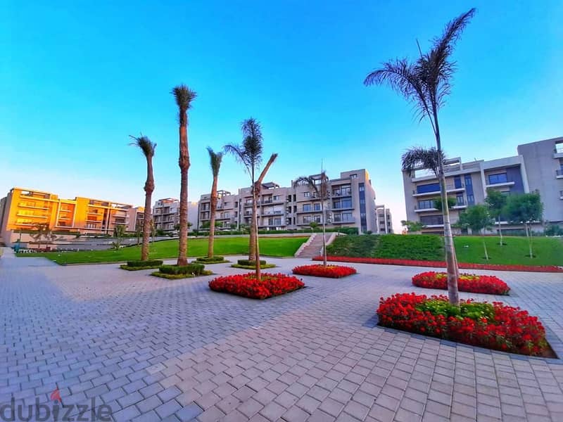 Fully finished apartment with private garden, immediate receipt from Al Marasem, for sale in installments over 6 yearsشقة كاملة التشطيب بجاردن خاصة 4