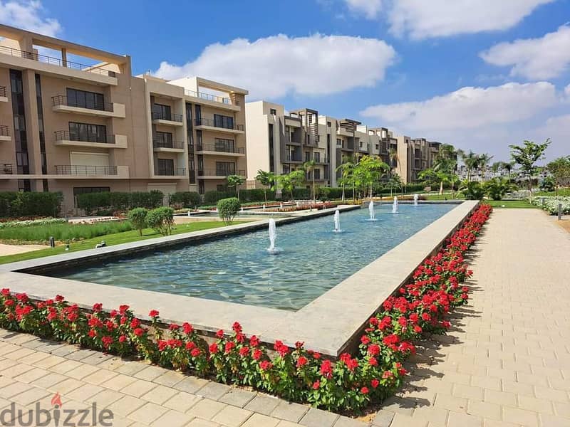 Fully finished apartment with private garden, immediate receipt from Al Marasem, for sale in installments over 6 yearsشقة كاملة التشطيب بجاردن خاصة 5