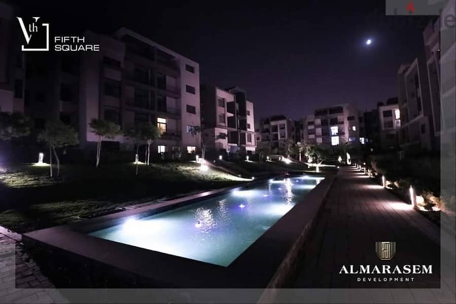 Fully finished apartment with private garden, immediate receipt from Al Marasem, for sale in installments over 6 yearsشقة كاملة التشطيب بجاردن خاصة 6
