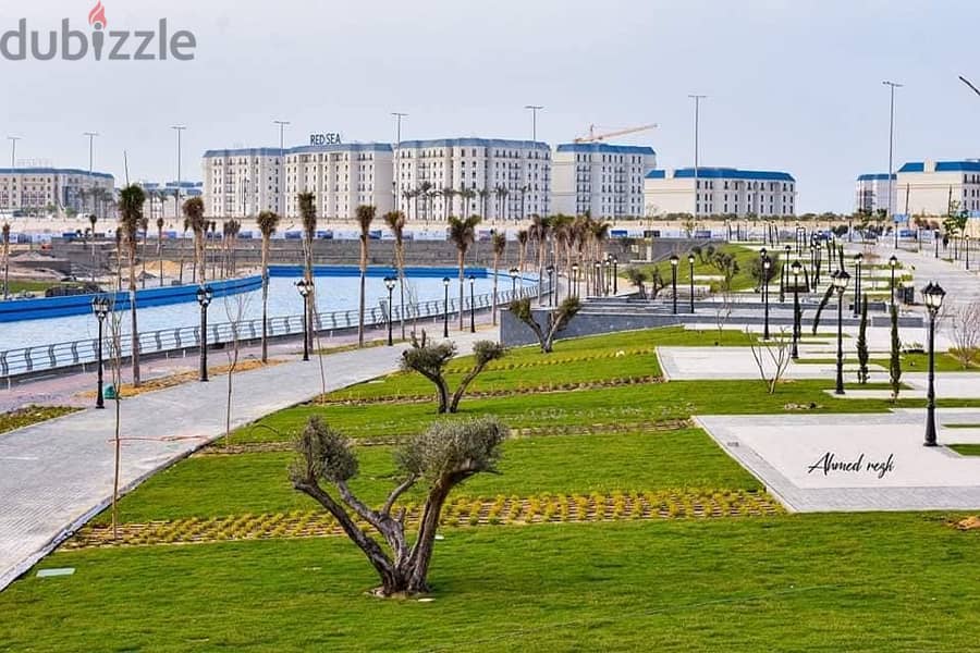 135 sqm apartment for sale in the Latin Quarter with a panoramic view of the lagoon and the landscape in New Alamein 2
