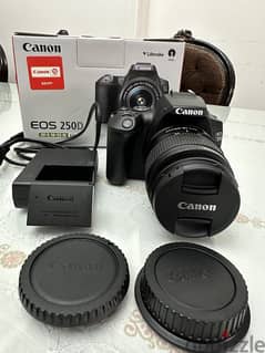 Canon EOS 250D DSLR Camera, 24.1MP, 18-55mm Lens Kit