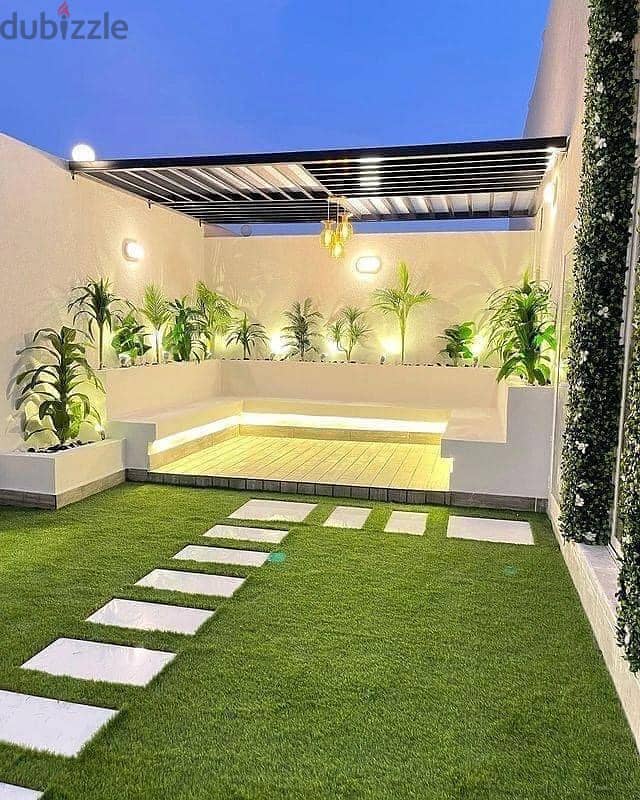 For sale, a 212 sqm villa with a 103 sqm garden, at the price of an apartment in Sarai Compound, next to Sarai New Cairo. 1