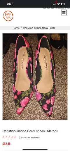 Christian Soriano pink floral heels