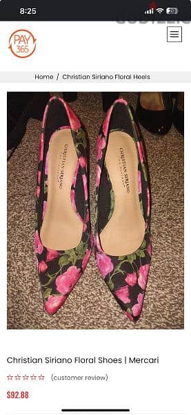 Christian Soriano pink floral heels 0